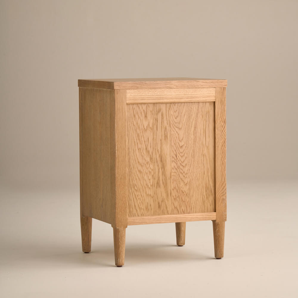 Adina 2 Drawer Bedside, Weathered Oak